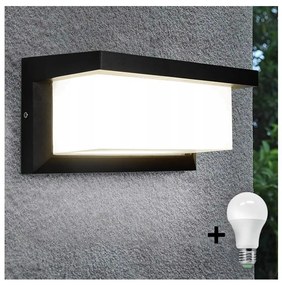 LED Екстериорна лампа с крушка със сензор за здрач NEELY 1xE27/9W/230V IP54