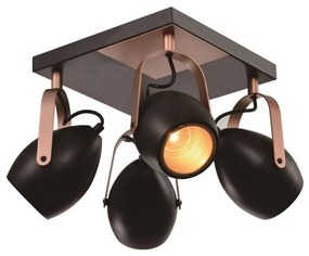 Черна лампа за таван 32x32 cm Anica - Candellux Lighting