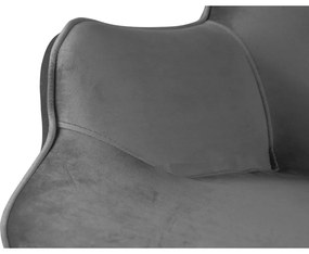 Сиво кадифено кресло Niko – Ropez