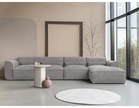 Светлосив ъглов диван (десен ъгъл) Flex Felix – Miuform
