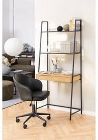 Черна етажерка в дъб 77x175 cm Seaford - Actona