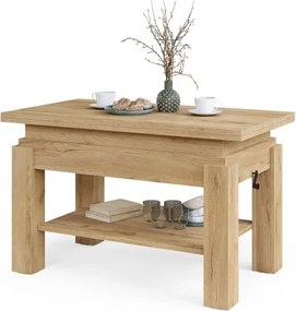 БРАВО Крафт Златен дъб - РАЗТЕГАТЕЛНА ХОЛНА МАСА С ПОВДИГАЩ МЕХАНИЗЪМ И С РАФТ