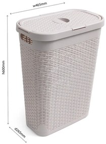 Бежов кош за пране Calico, 40 л - Addis
