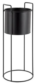 Комплект от 3 черни железни саксии за цветя върху основа Essence - PT LIVING