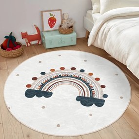Кремав детски килим ø 100 cm Comfort - Mila Home