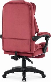 HC-1031 Ергономичен офисен стол с подложка за крака – бордо