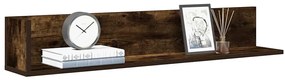 860044 vidaXL Стенни рафтове 2 бр опушен дъб 100x16,5x16,5 см инженерно дърво
