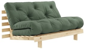 Зелен разтегателен диван 140 cm Roots - Karup Design