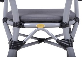 Сив метален градински стол Toskana – Garden Pleasure