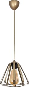 Teresa metallic ceiling light in gold color Ø22x65см.