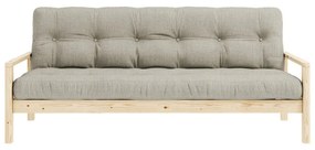 Бежов ленен разтегателен диван 205 cm Knob - Karup Design