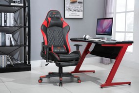 Геймърски стол Raptor Spectre-червен