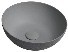 Sapho - Мивка за плот FORMIGO Ø 39 см, бетон/матово сиво