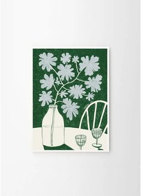 Постер 30x40 cm Blue Flowers &amp; Red Wine – Anouk van Cleef – The Poster Club