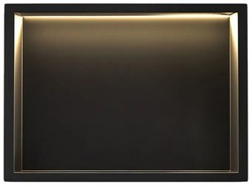 ВГРАДЕНА БАНЯ ПОЛИЧКА LED 30x45 black