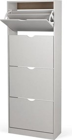 Сива накланяща се стойка за обувки 60x157x24 cm Stelo – Bonami Essentials