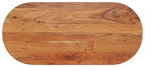 370087 vidaXL Плот за маса, 110x50x2,5 см, овален, масивна акация