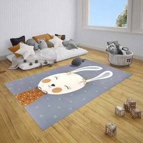 Сив детски килим 220x160 cm Bunny Polly - Hanse Home