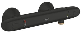 Термостатен смесител за душ, 348142433, 1/2″, Grohtherm 1000 , Grohe, месинг, черен мат