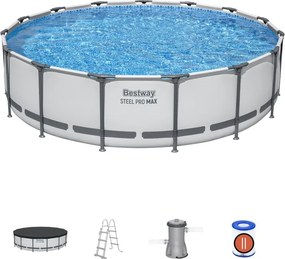 Сглобяем басейн Bestway Steel Pro MAX™ 457 x 107см