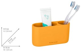 Чаша за четки за зъби от полиресин в цвят горчица Tom Tailor T-Color Bath – Wenko