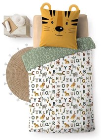 Единично памучно детско спално бельо 140x200 cm Tigry – douceur d'intérieur