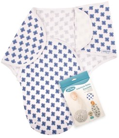 Sevi Baby Антистрес завивка за новородено - сини цветя