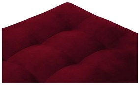 Столче за крака от червено кадифе Santo - Milo Casa