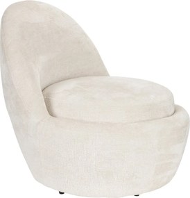 Кремаво кресло Nash – White Label