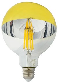 LED Крушка с огледален сферичен връх DECOR MIRROR G125 E27/12W/230V 4200K златиста