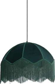 Висящо осветително тяло в петролен цвят с текстилен абажур ø 50 cm Malacia – Light &amp; Living