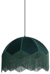 Висящо осветително тяло в петролен цвят с текстилен абажур ø 50 cm Malacia – Light &amp; Living