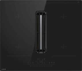 Klarstein AirJet Hybrid Down Air System, Индукционен готварски плот с вграден аспиратор, 477 m³/h, EEK A+