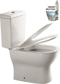 Моноблок ICC 7970S UF RIMLESS, Inter Ceramic, седалка и капак, порцелан, бял, 80x68x36см