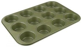 Форма за мъфини 12 бр Zenker 7456, 7 см, ILAG Maximizing Green покритие, До 180C, Зелен