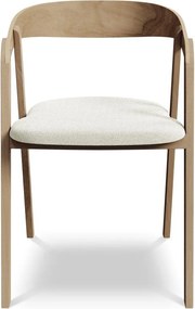 Кремав трапезен стол от масивна дървесина Erika – Makamii