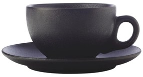 Черна керамична чаша за капучино 250 ml Caviar - Maxwell &amp; Williams