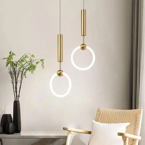 Висяща LED лампа LHJ059-1CP Brush Gold