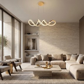 ВИСЯЩА ТАВАННА ЛАМПА G154-CP GOLD