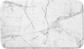 Бял/сив текстилен килим за баня 45x75 cm Marbre – douceur d'intérieur