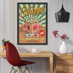 Картина 40x55 cm Retro Cinema - Wallity