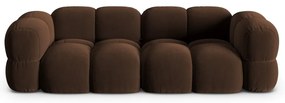 Тъмнокафяв кадифен диван 250 cm Loretto – Cosmopolitan Design