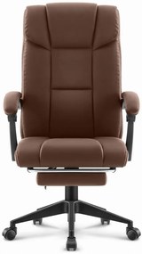 Офис стол HC-1029 BROWN с поставка за крака