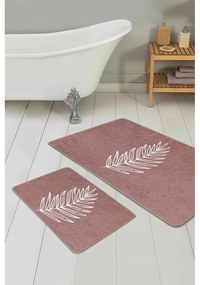 Тъмнорозови килими за баня в комплект 2 бр. 60x100 cm – Mila Home