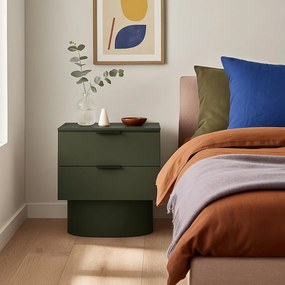 Зелено нощно шкафче Totem – Teulat