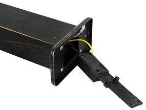 Индустриална стоеща лампа за външно ползване антично злато 80 см IP44 - Baleno