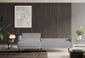 Ъглов диван Солас-екру-десен