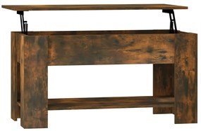 819272 vidaXL Кафе маса, опушен дъб, 101x49x52 см, инженерно дърво