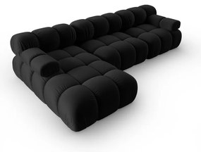 Диван от черно кадифе 285 cm Bellis - Micadoni Home