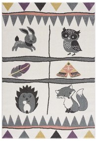 Детски килим за игра за момчета и момичета Горски животни